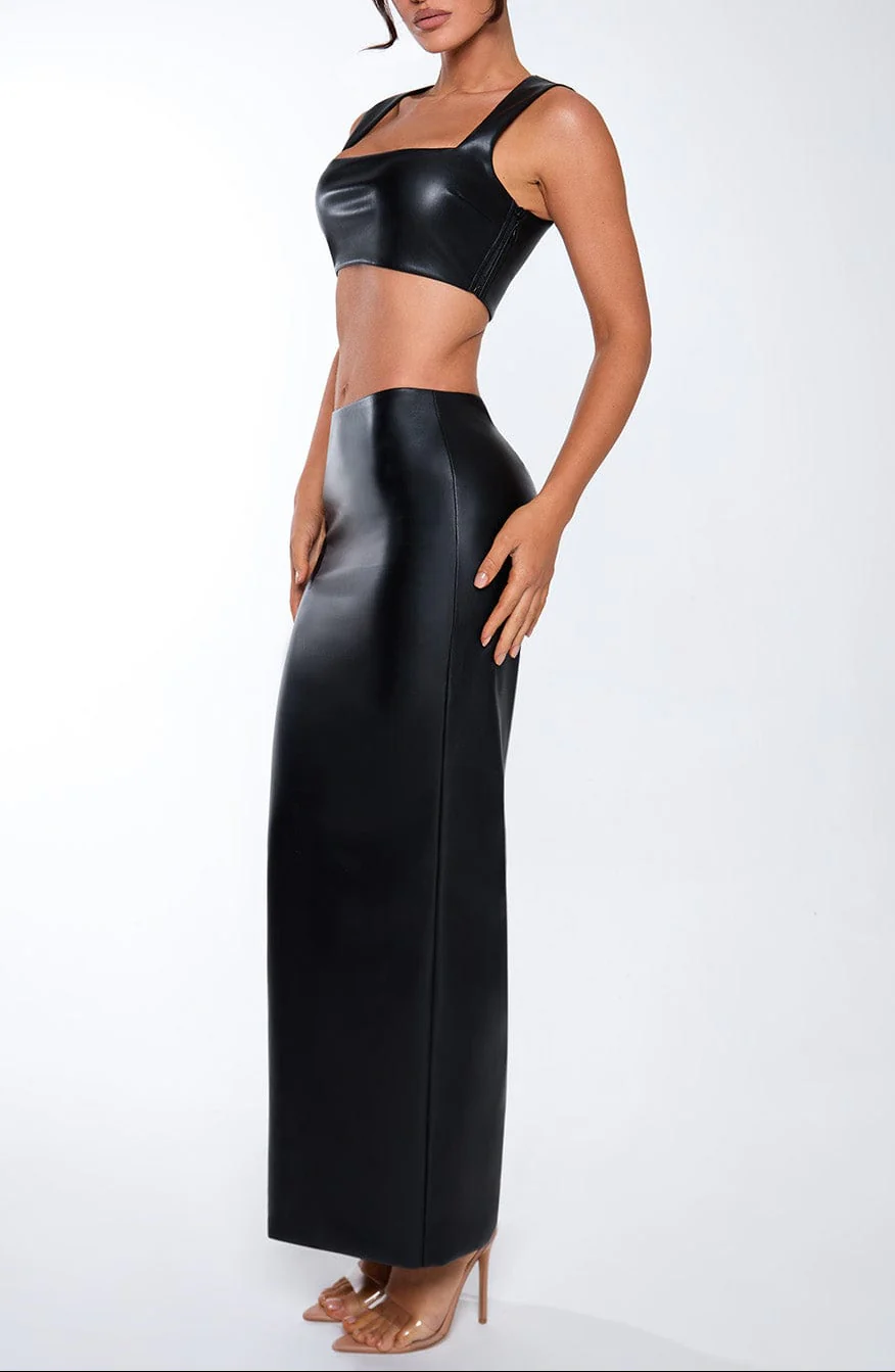 Alexa Leather Co-ord Set - Image 3