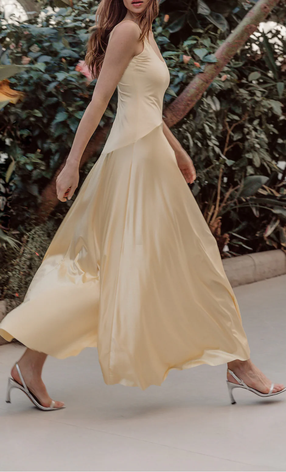 Amelia Satin Flared Dress - Image 6