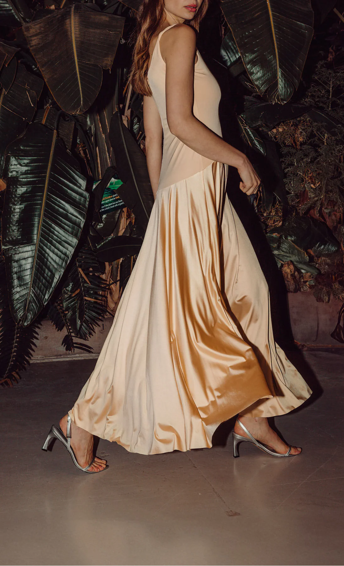 Amelia Satin Flared Dress - Image 9