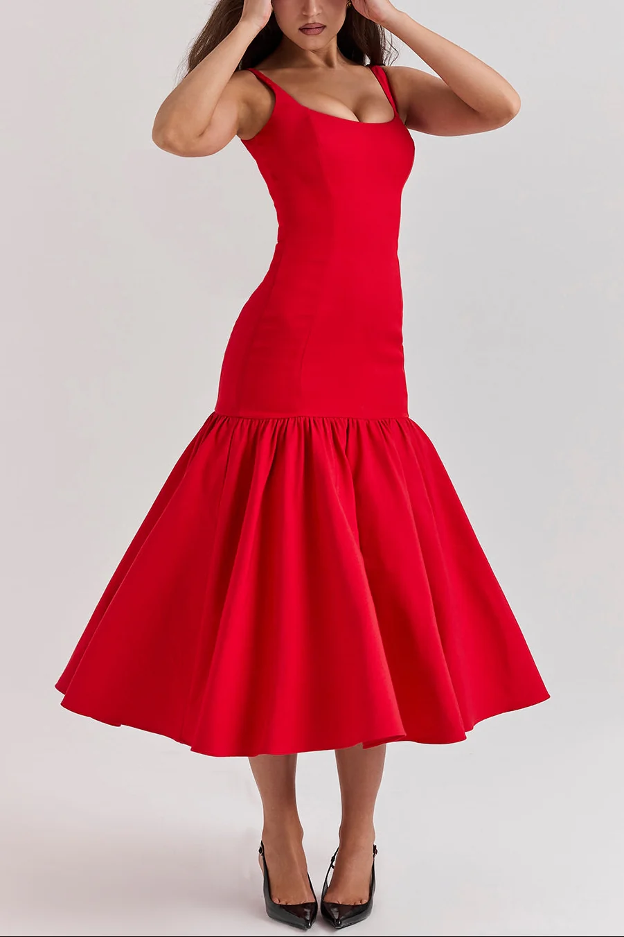 Alice Drop Waist Midi Dress - Image 5
