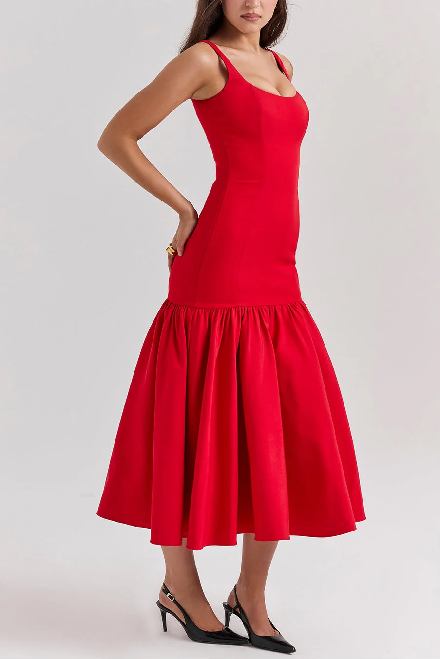 Alice Drop Waist Midi Dress - Image 6