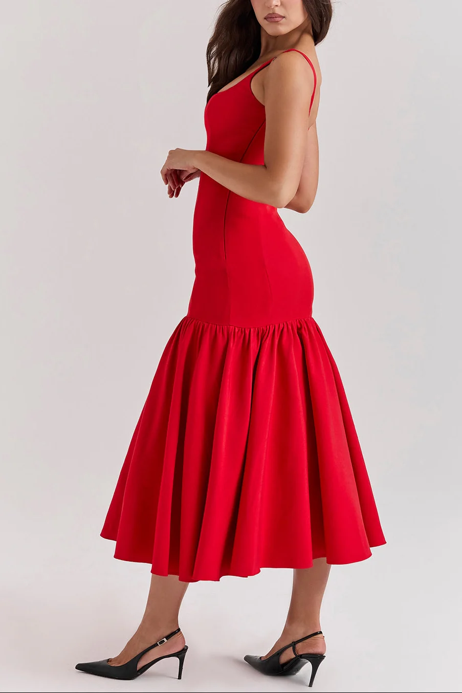 Alice Drop Waist Midi Dress - Image 7