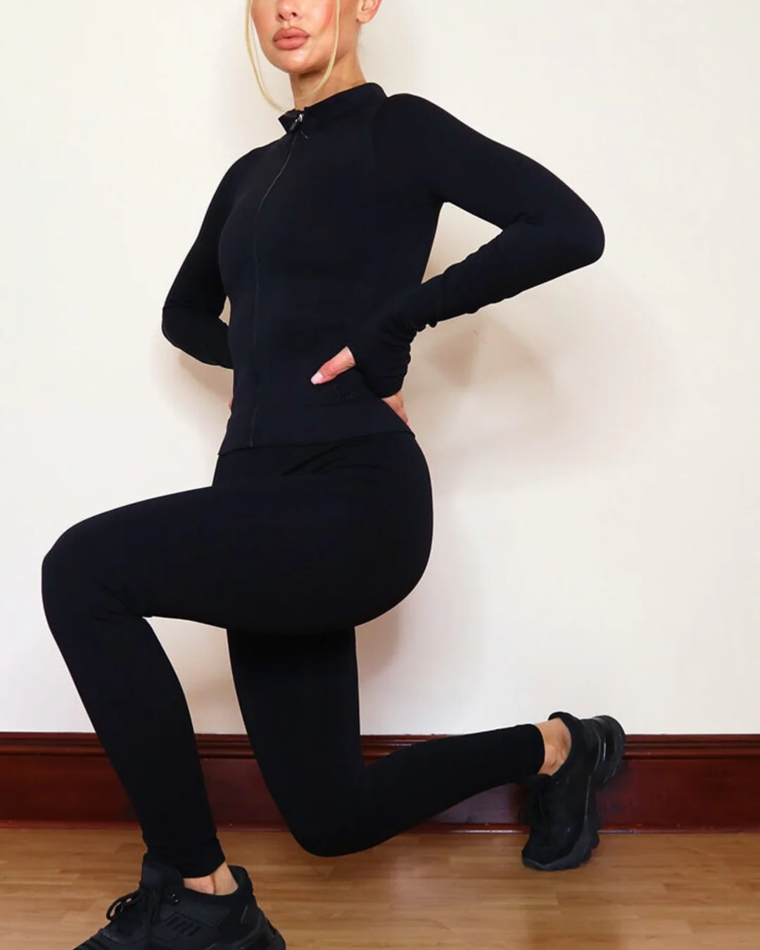 Allena Sculpt Jacket Black - Image 3