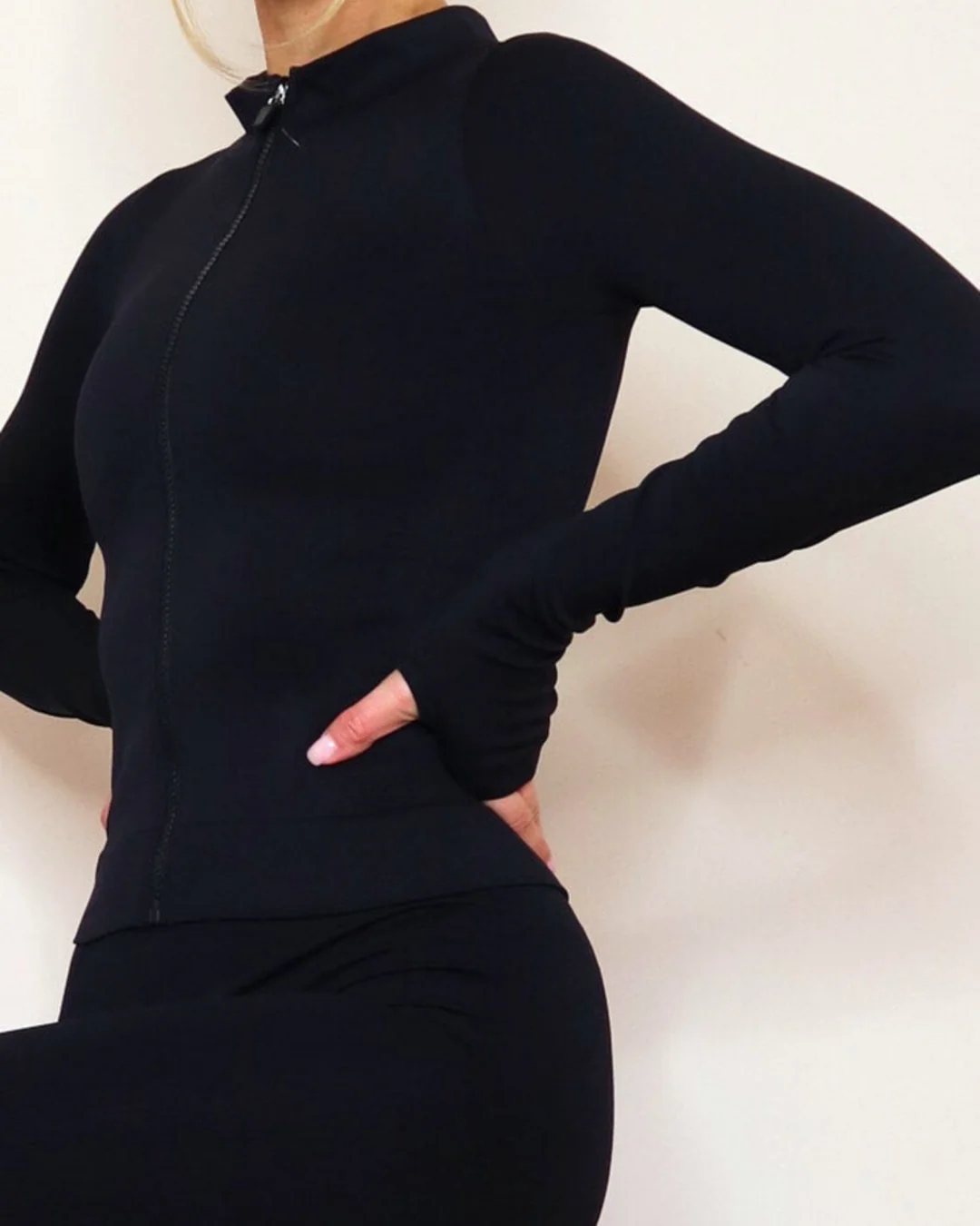 Allena Sculpt Jacket Black - Image 4