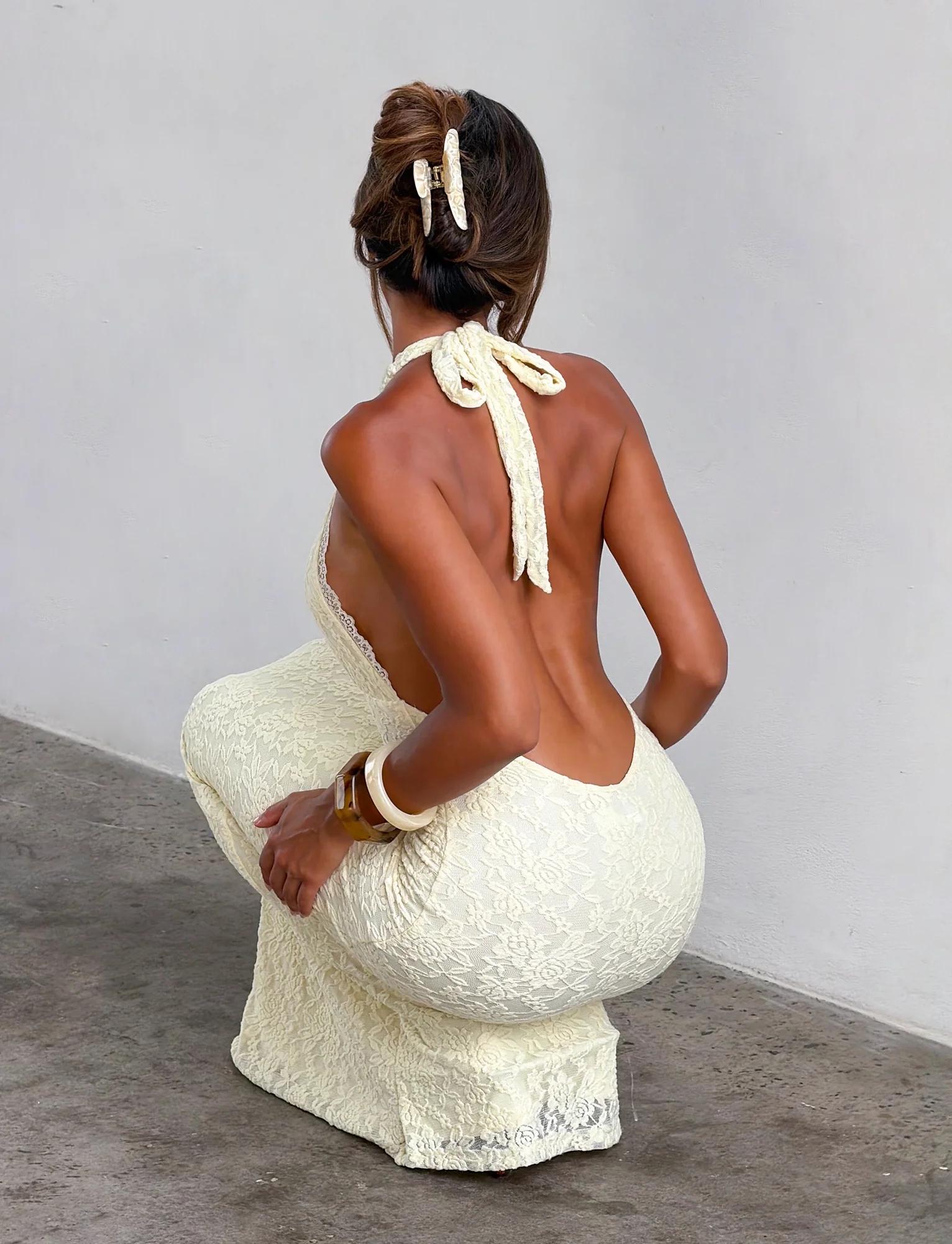 Ally Pastel Lace Maxi Dress - Image 10