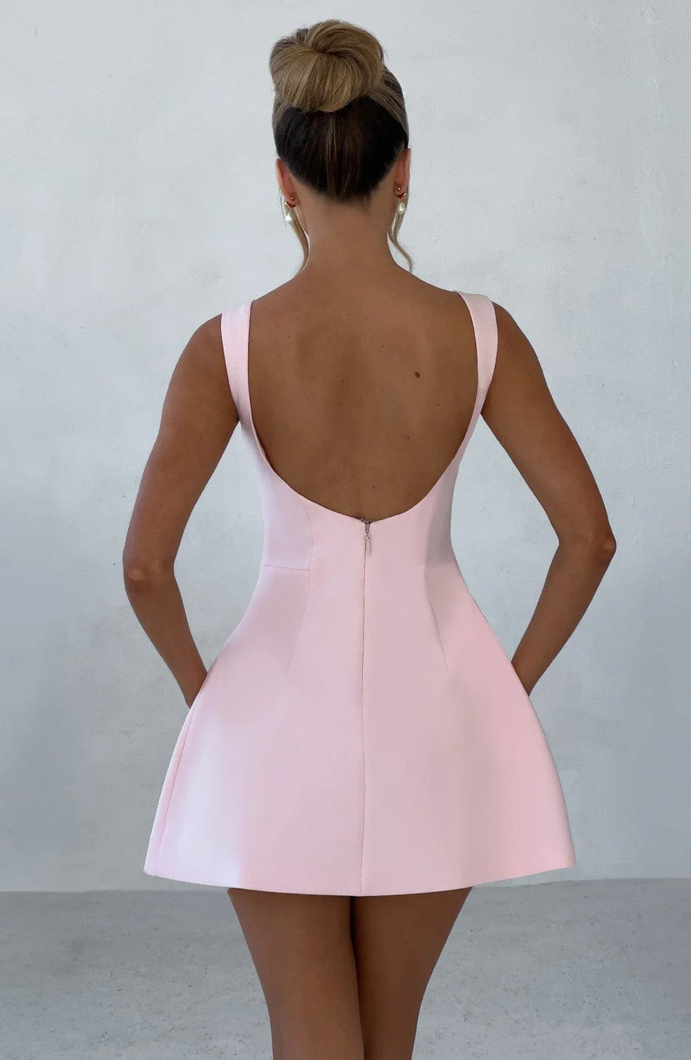 Amara Mini Dress in Blush - Image 2