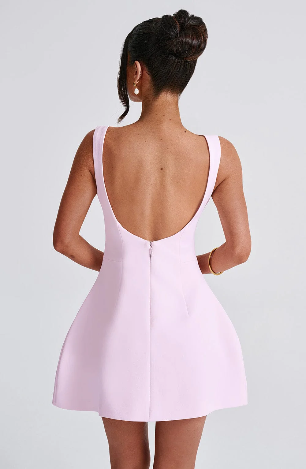 Amara Mini Dress in Blush - Image 3