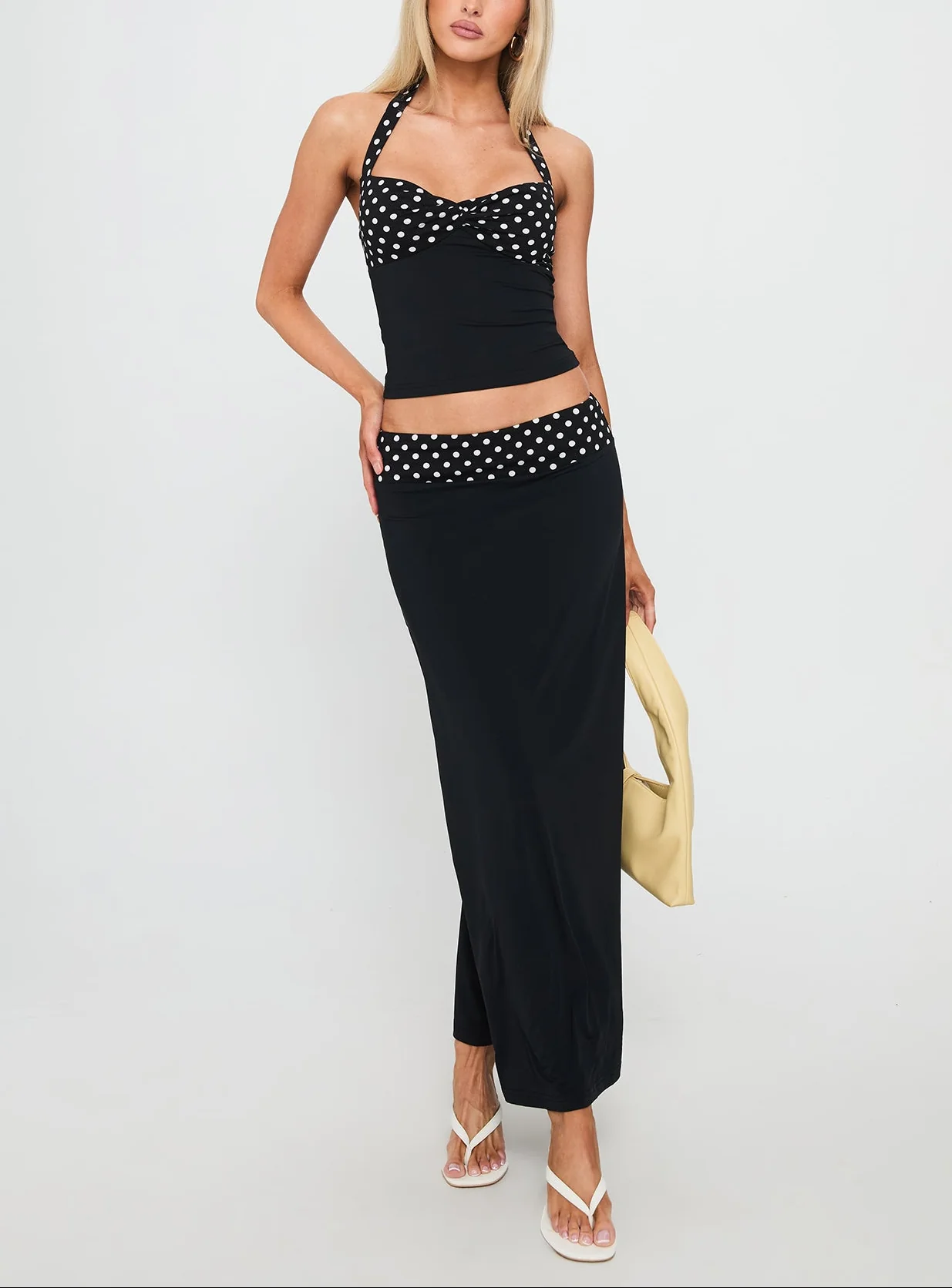 Amy Polka Midi Co ord Set - Image 11