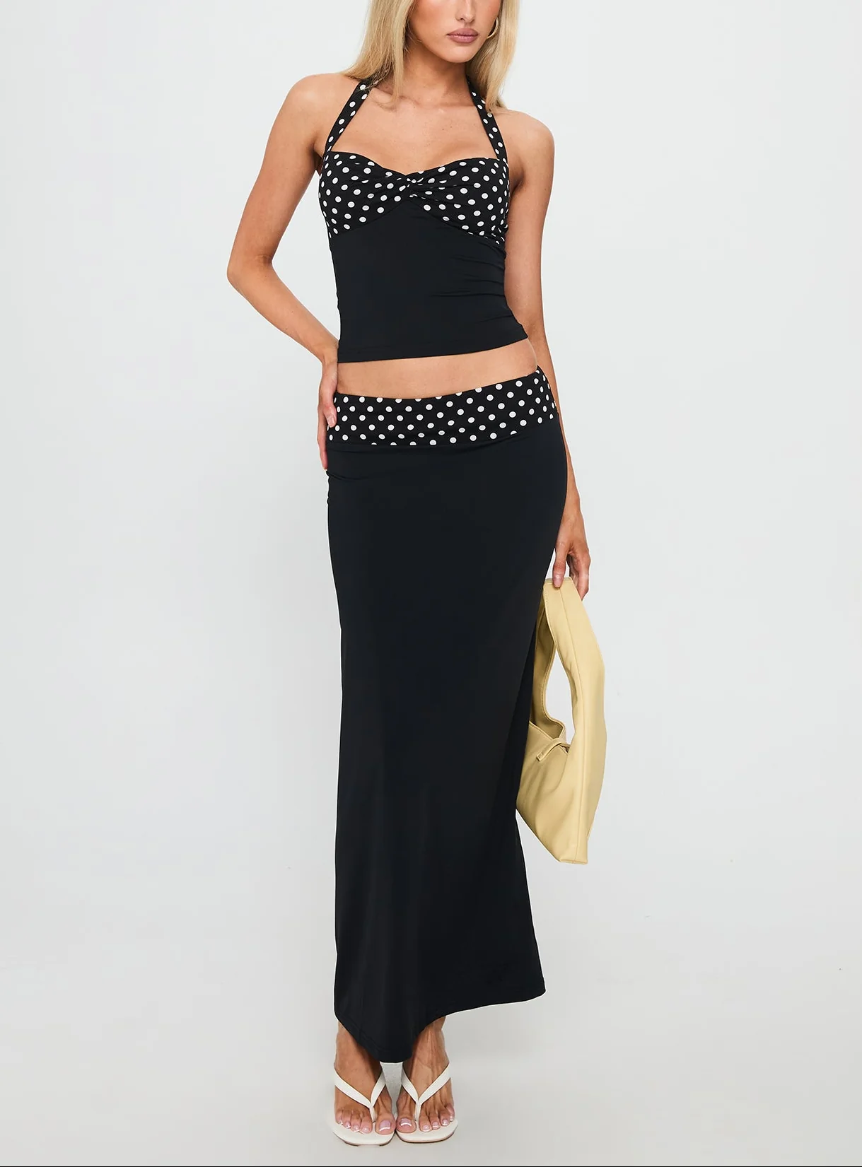 Amy Polka Midi Co ord Set - Image 12