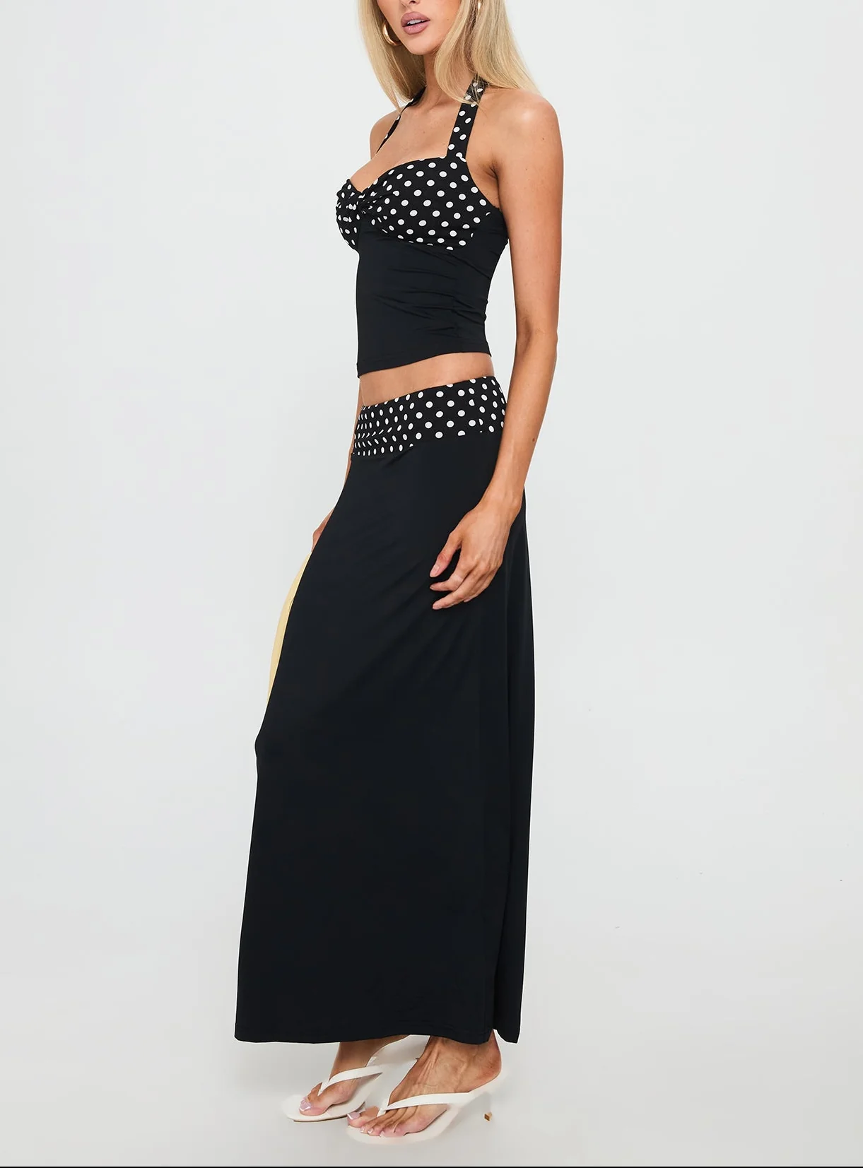 Amy Polka Midi Co ord Set - Image 13
