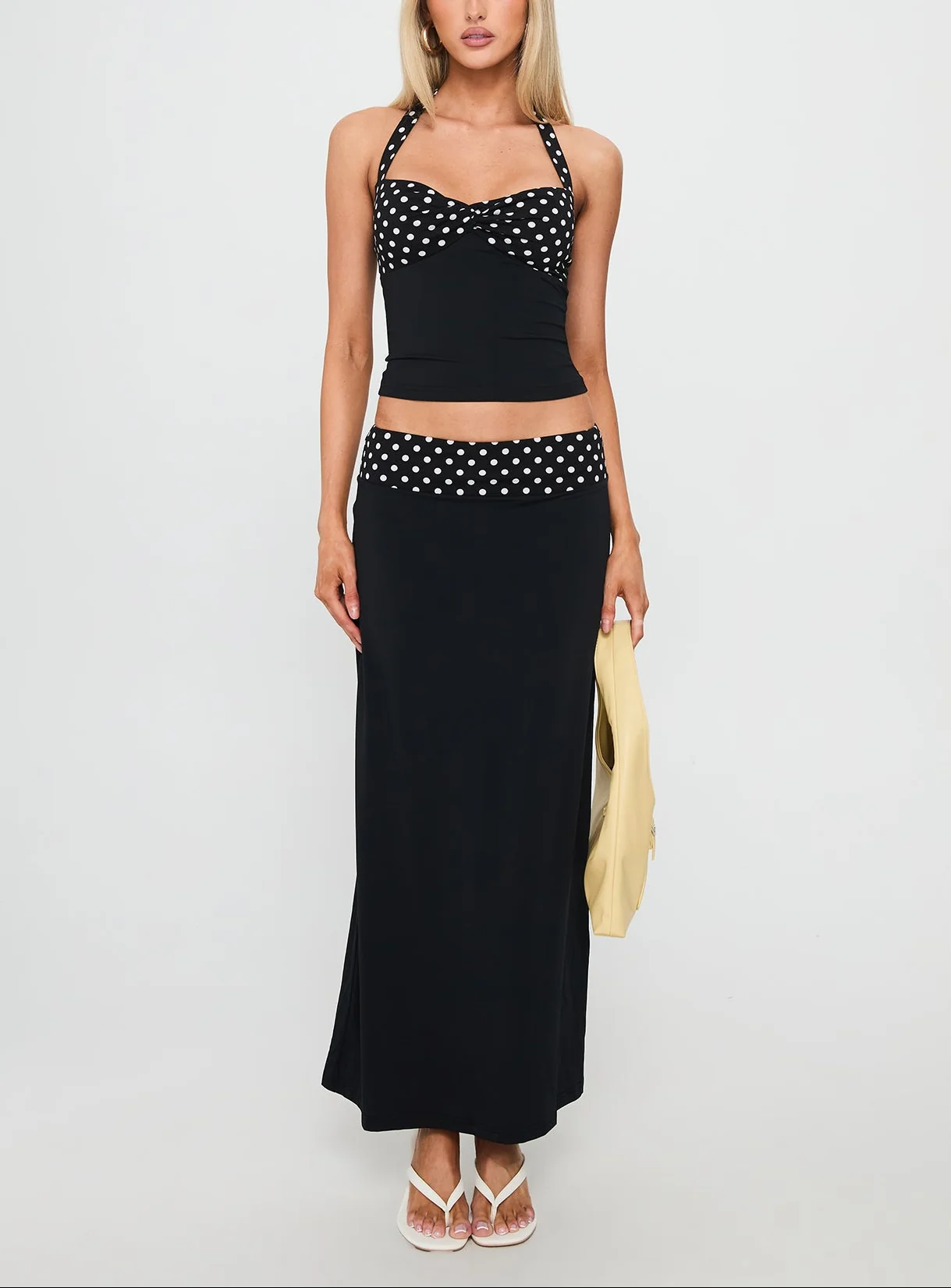 Amy Polka Midi Co ord Set - Image 14