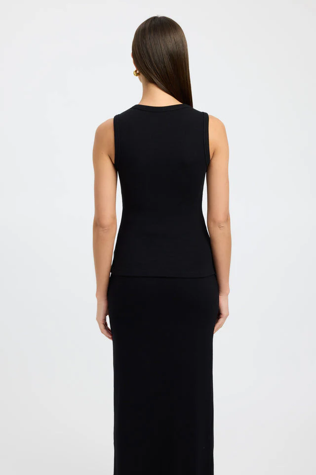 Aneliya ribbed co ord in Black - Image 3