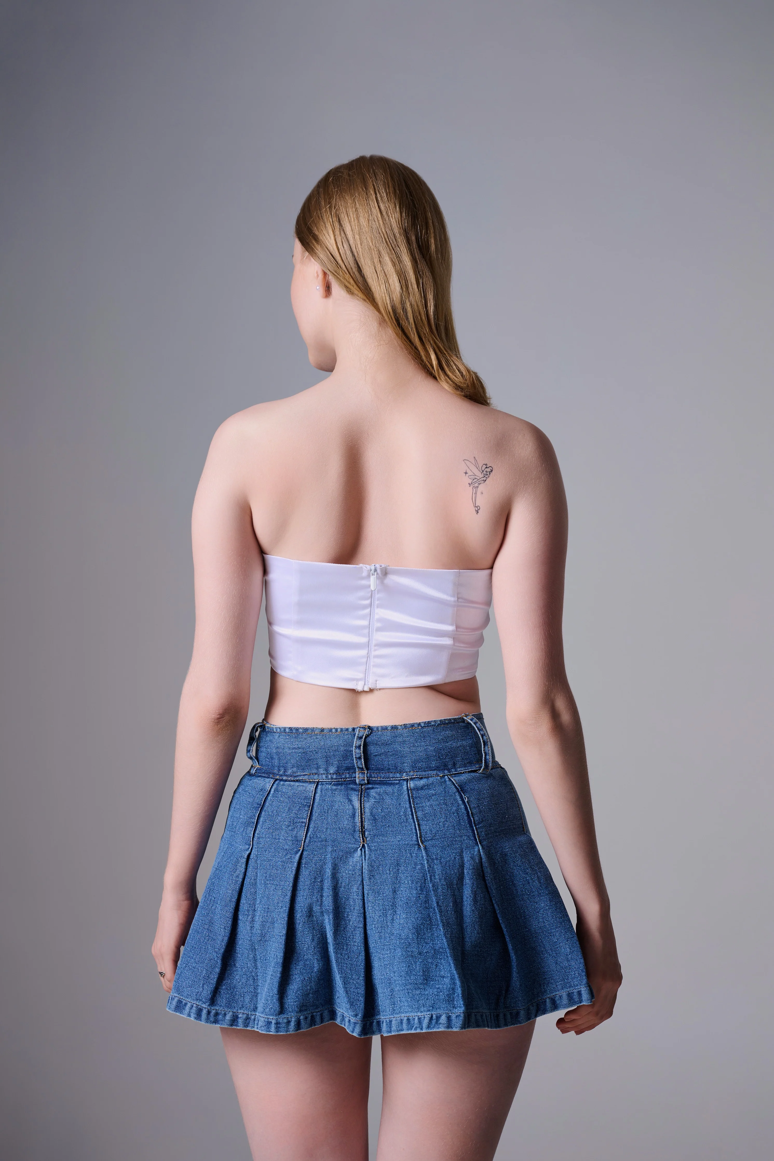ANNE Corset Crop Top in white - Image 4