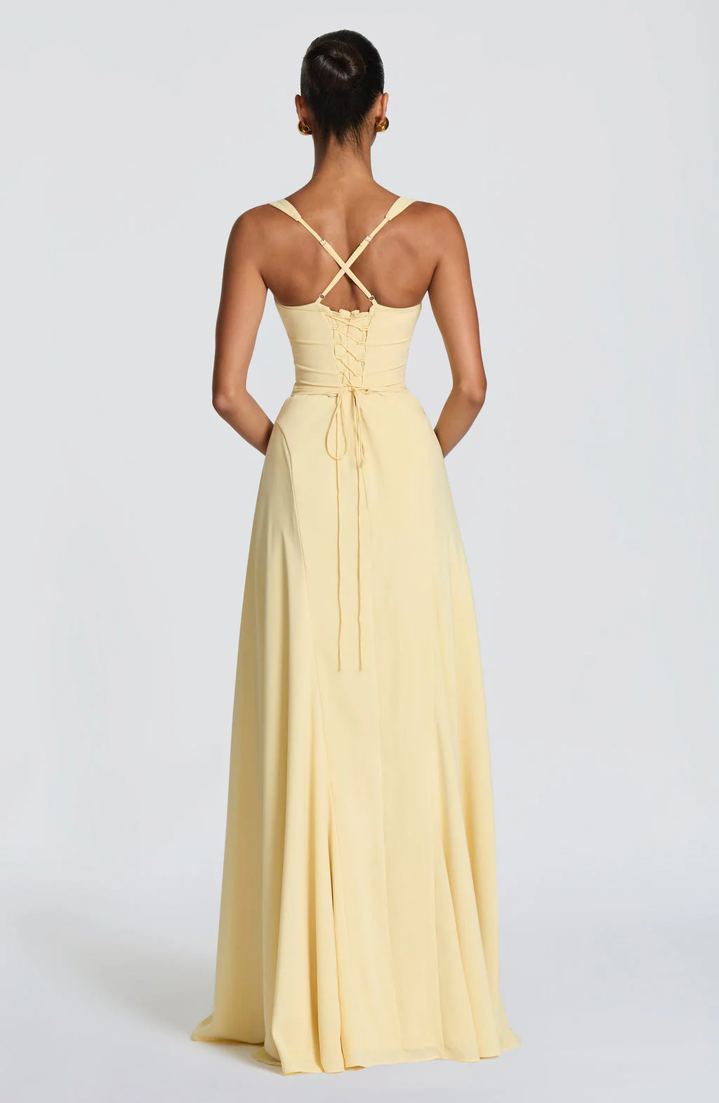 Anora Maxi Dress in Butter Yellow - Image 3
