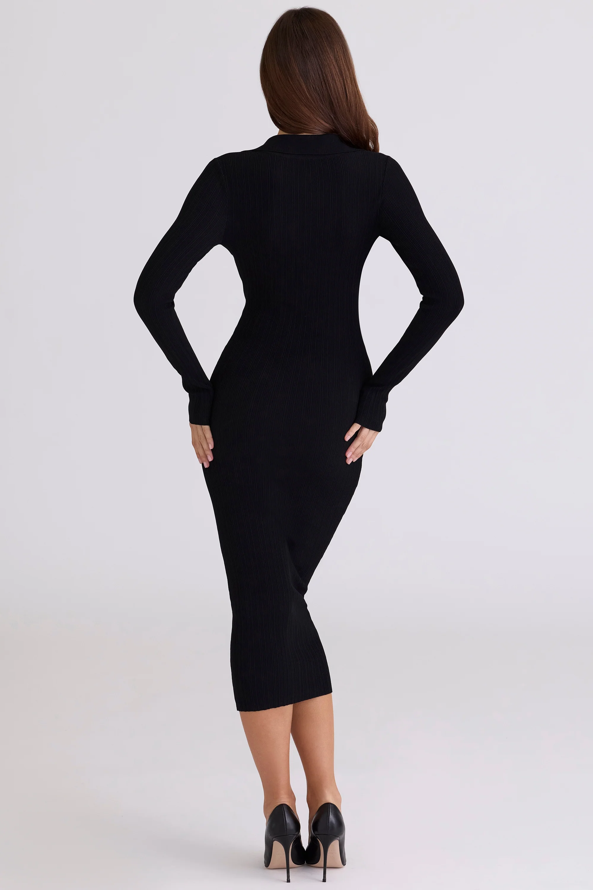 Audrey Ribbed Midi Dress - Image 3