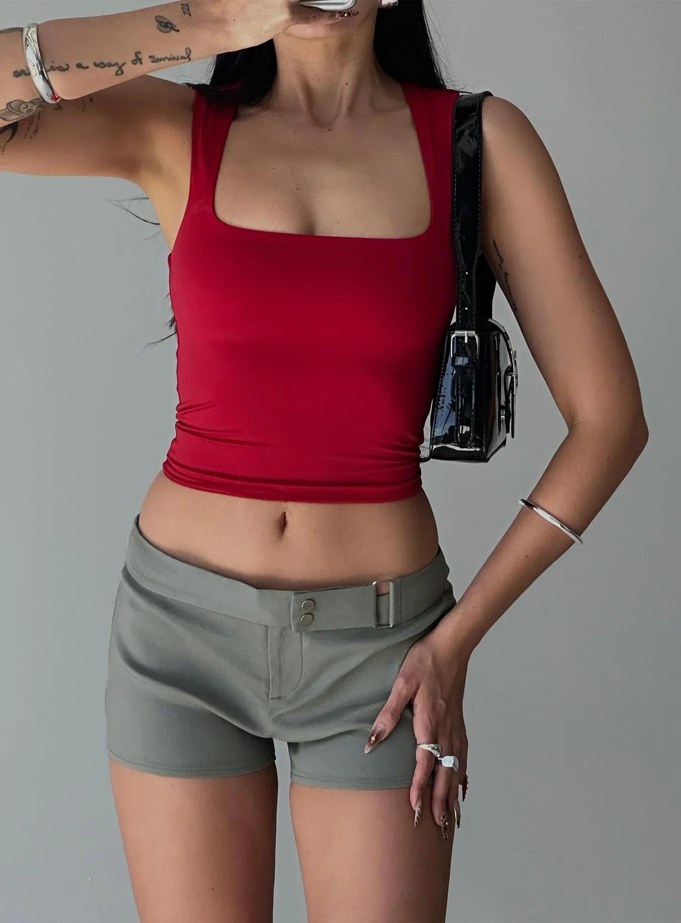 Tamsin Back in time top red - Image 6