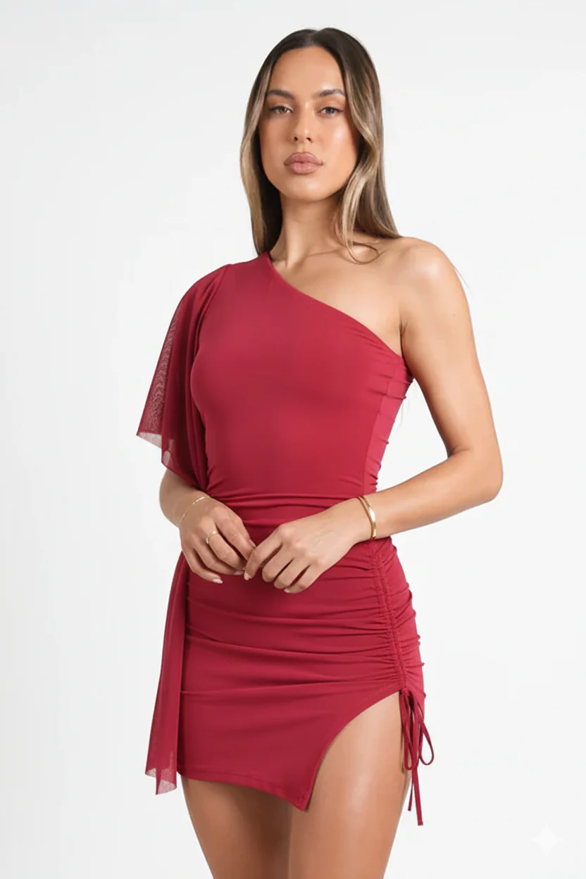 Blair Asymmetrical Mini Dress