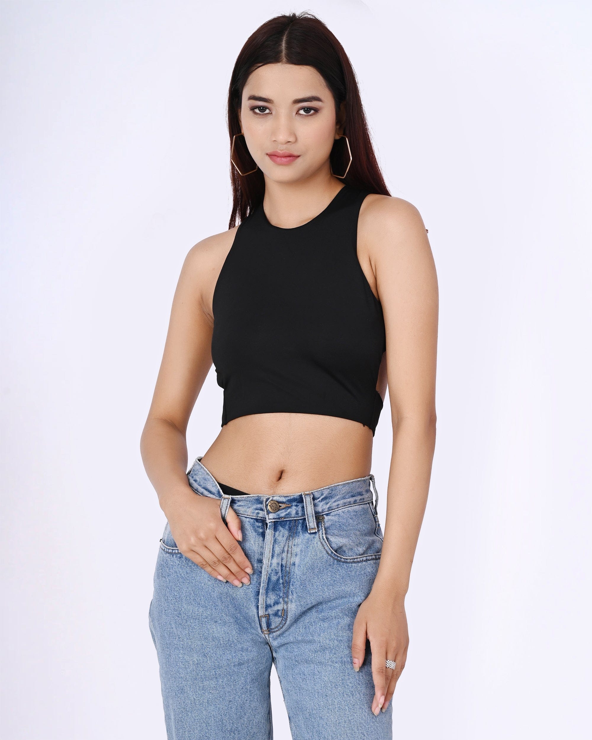 Boss Babe white crop top with hollow cut outs - Image 9