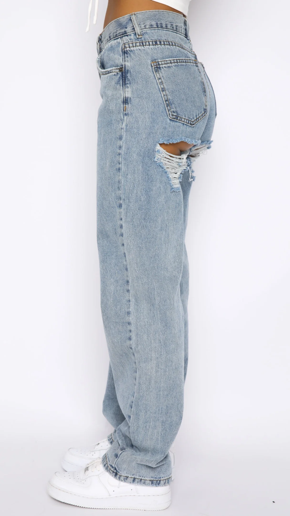Callista Mid Rise Straight Leg Jeans Acid Black - Image 9