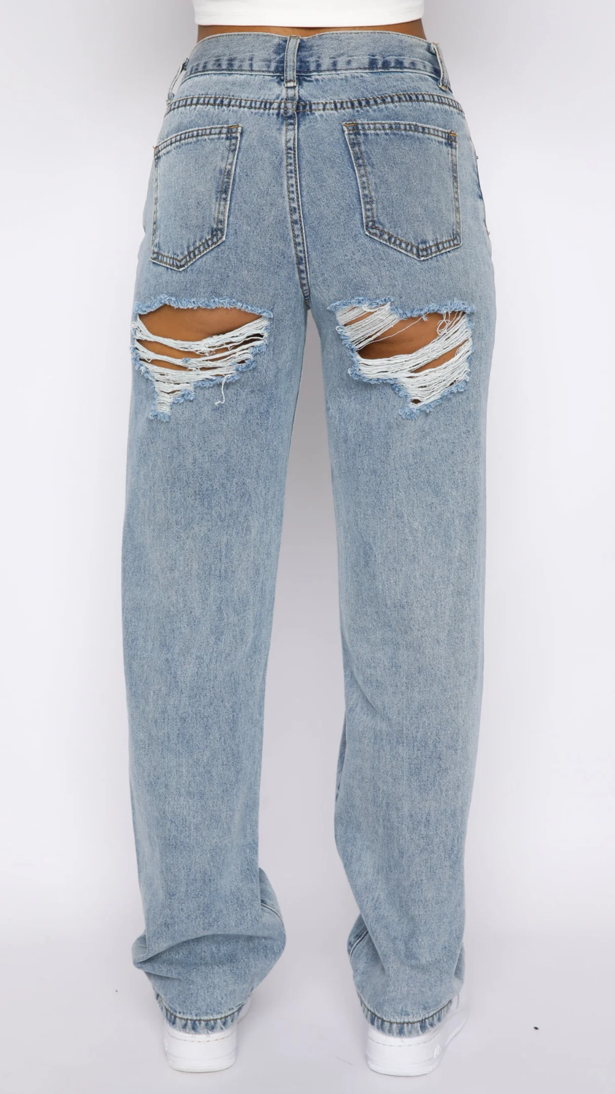 Callista Mid Rise Straight Leg Jeans Acid Black - Image 11
