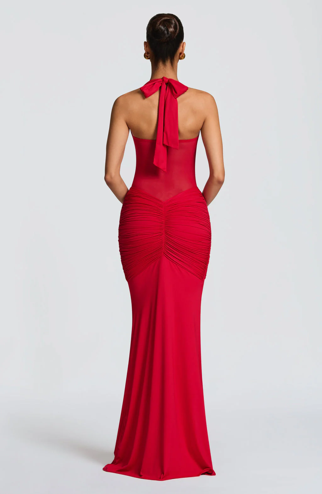 Carla Meshplay Maxi Dress - Red - Image 5