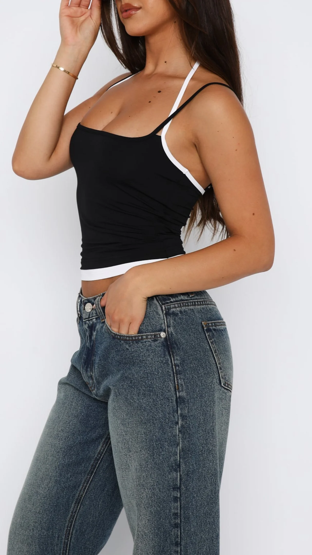 Carys Girl Top in Black - Image 4