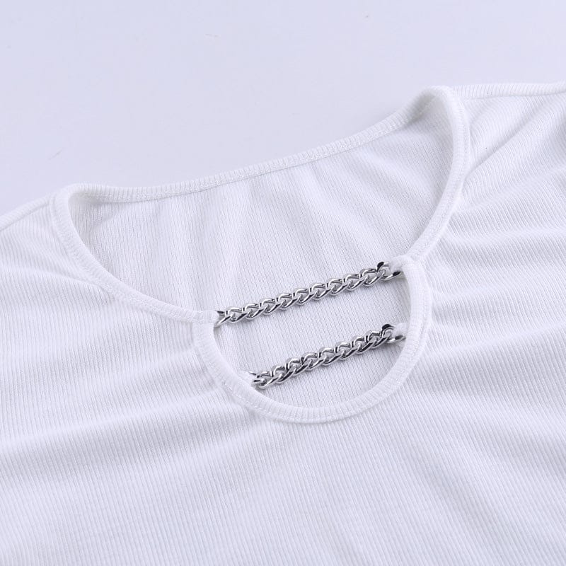 Don’t call me basic black ribbed crop top - Image 6