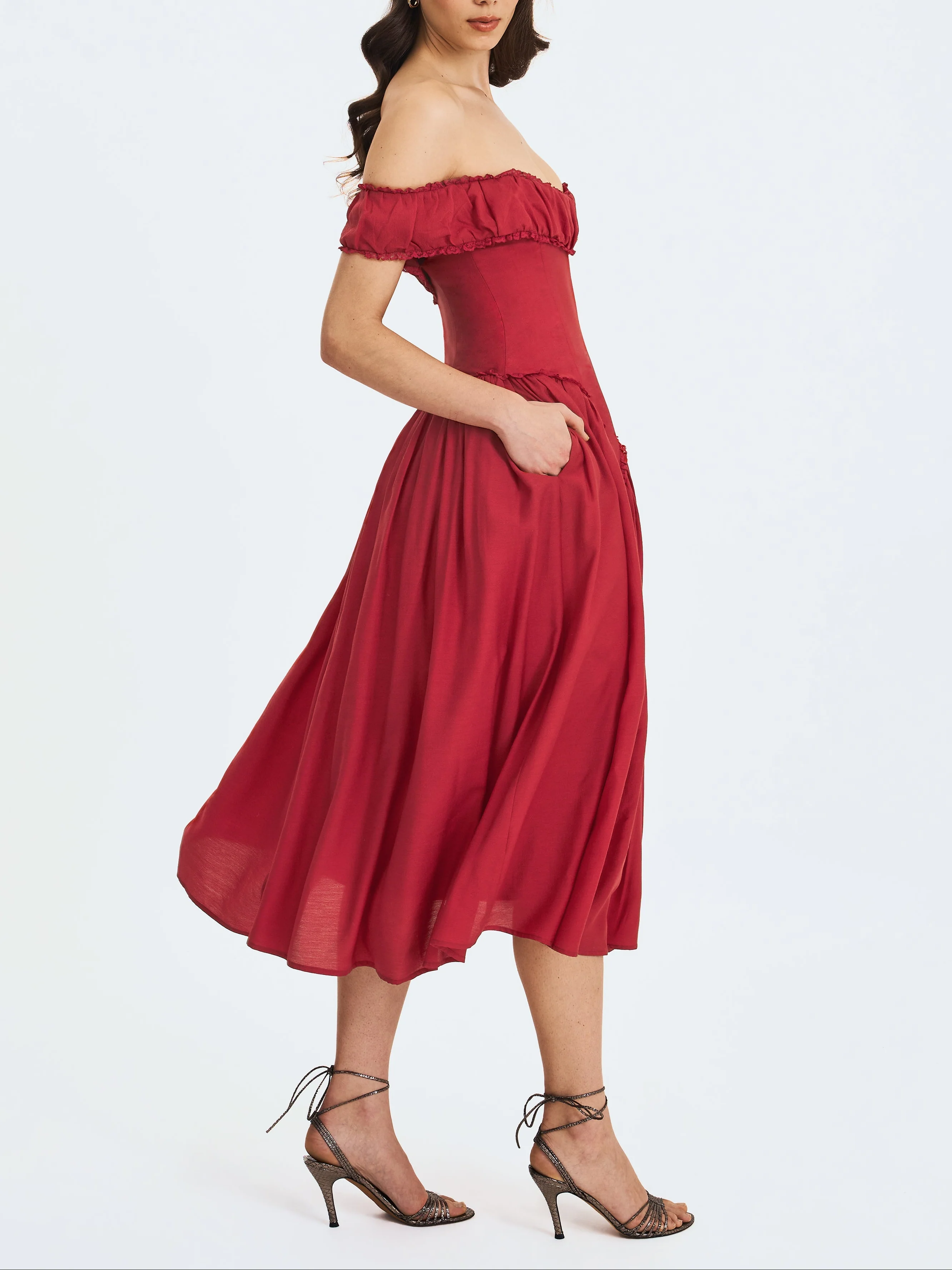Country Darling Midi Flare Dress - Image 7