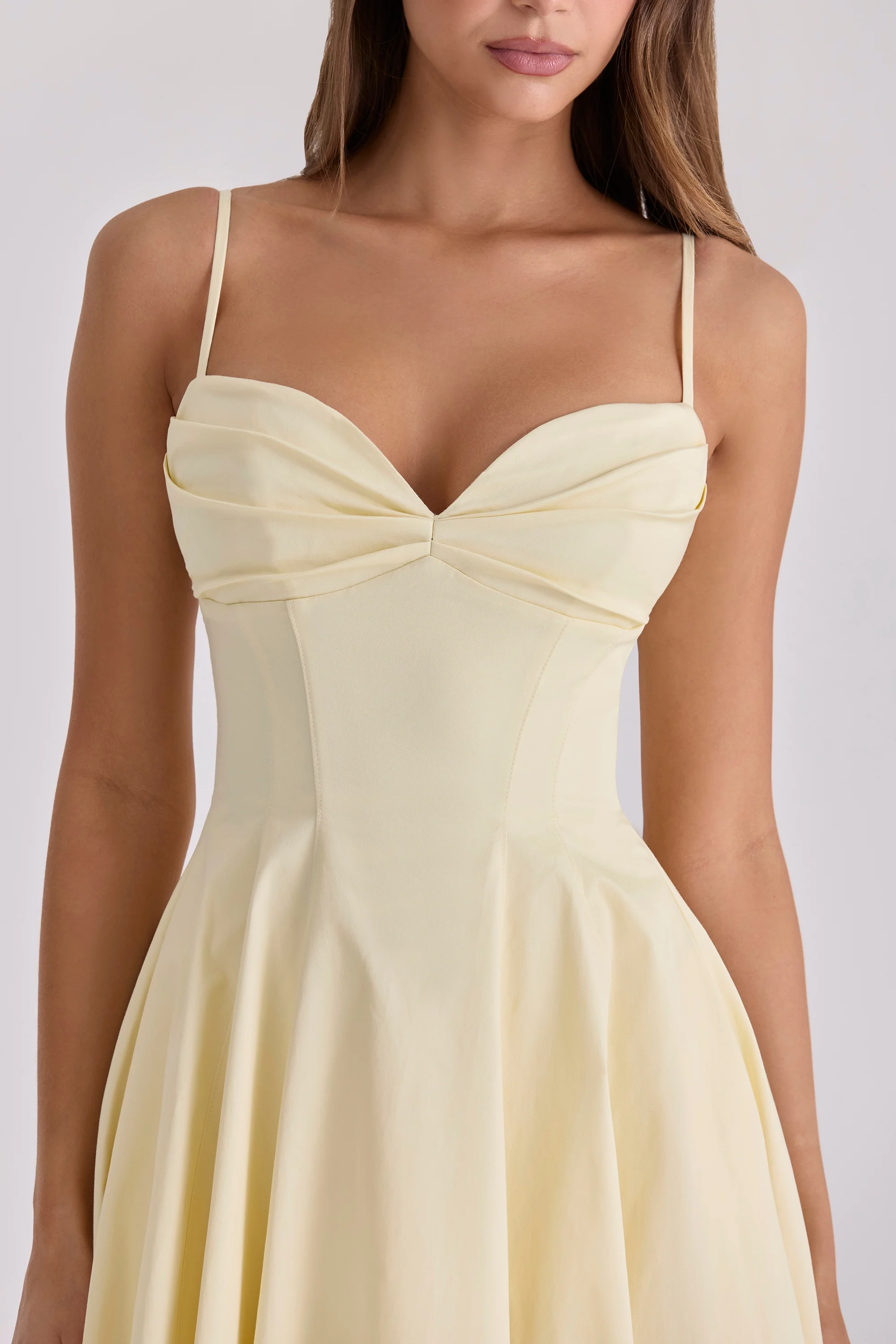 Daisy Midi Dress in butter yellow - Image 4