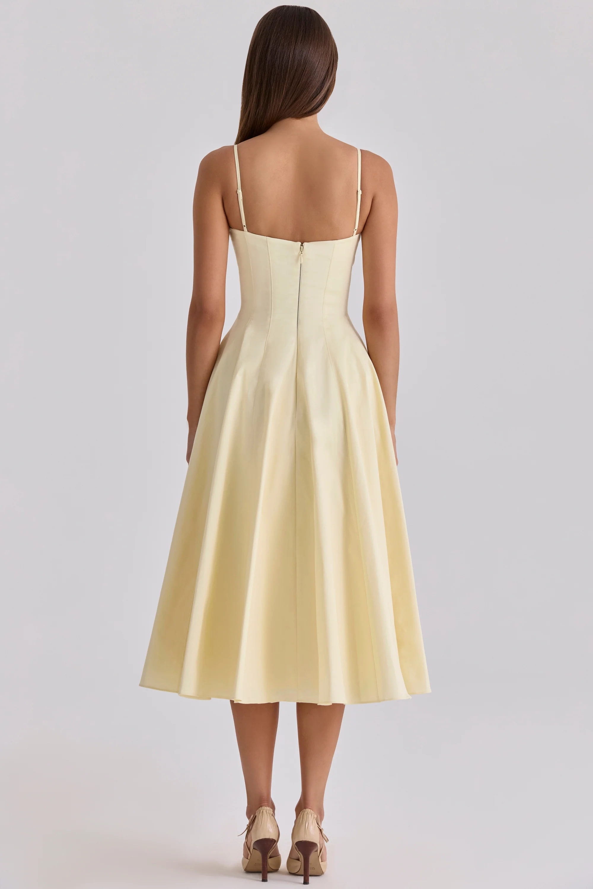 Daisy Midi Dress in butter yellow - Image 7