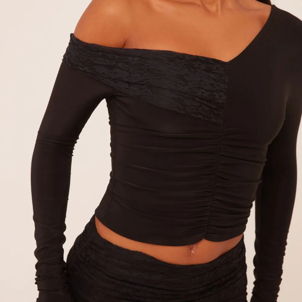 Daphne Long Sleeve Asymmetrical Top - Image 5