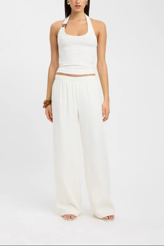 Elvira One Shoulder Top in White - Image 7