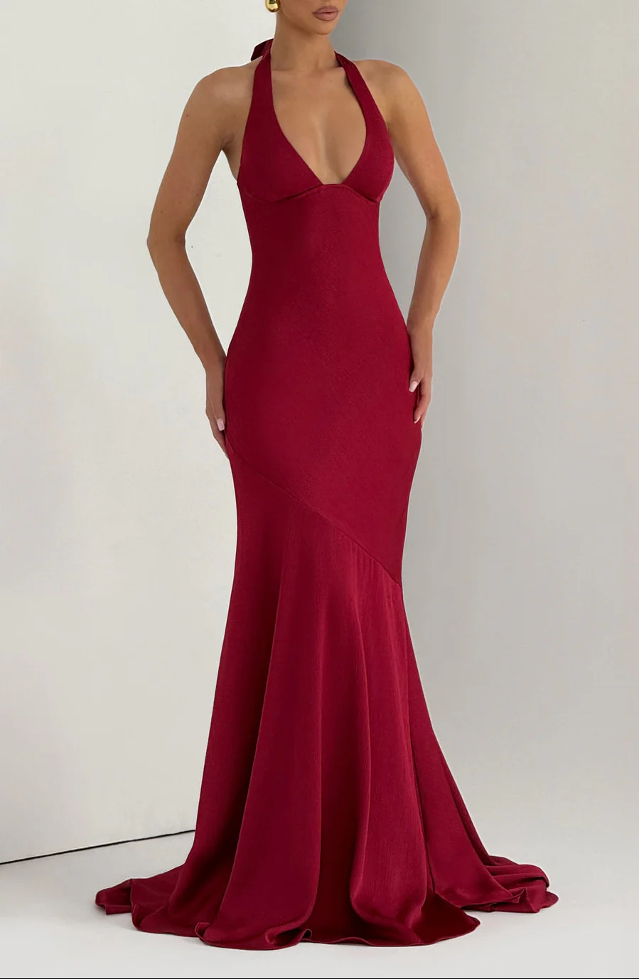Endless Love Satin Maxi Dress - Image 3