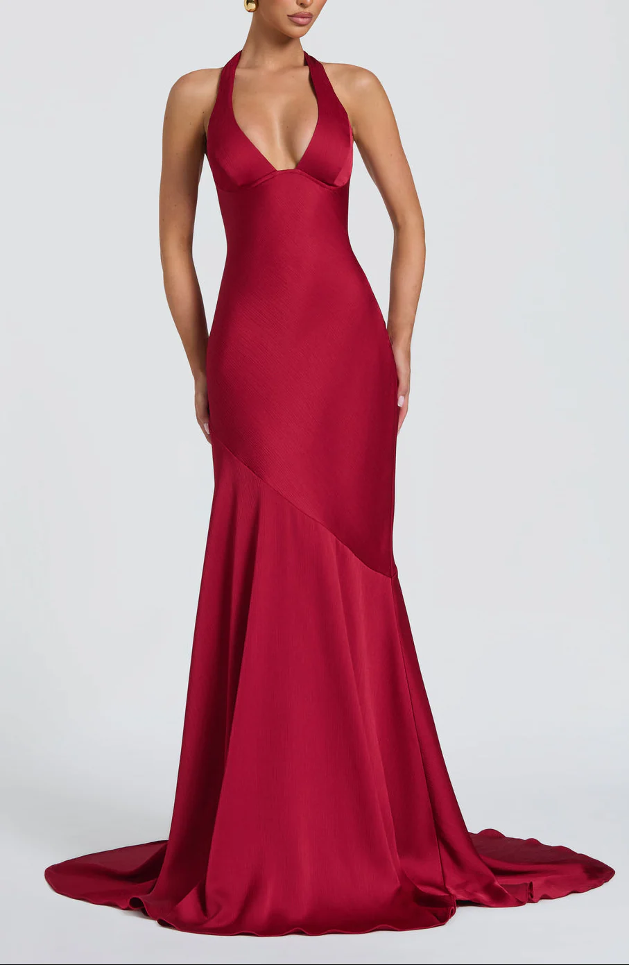 Endless Love Satin Maxi Dress - Image 4