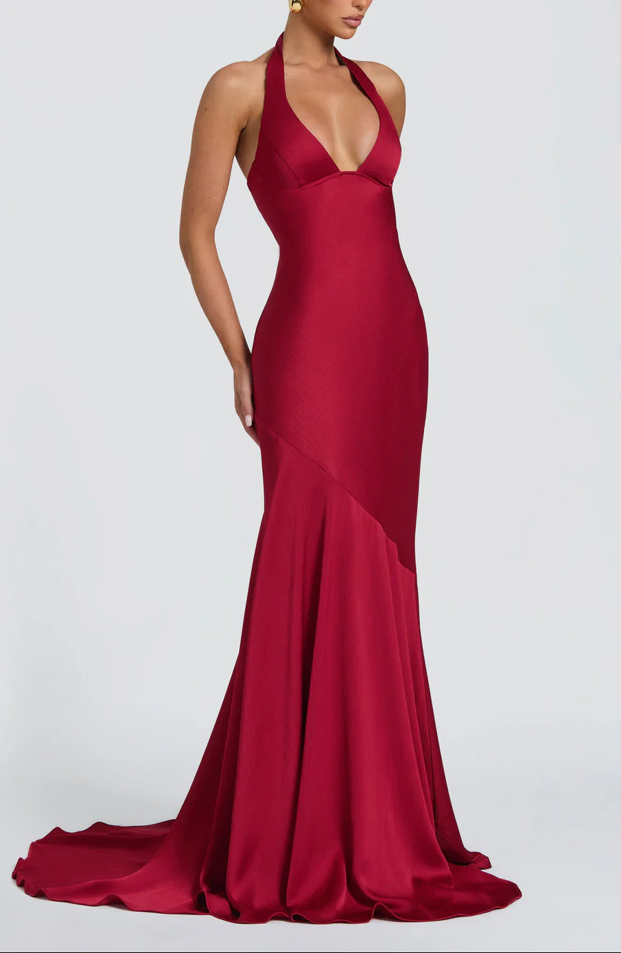Endless Love Satin Maxi Dress - Image 5