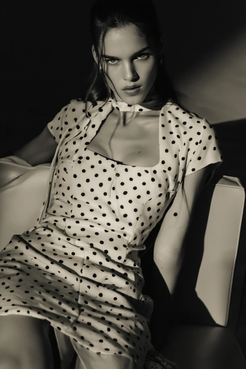 Grace Polka Charm Mini Dress - Image 2