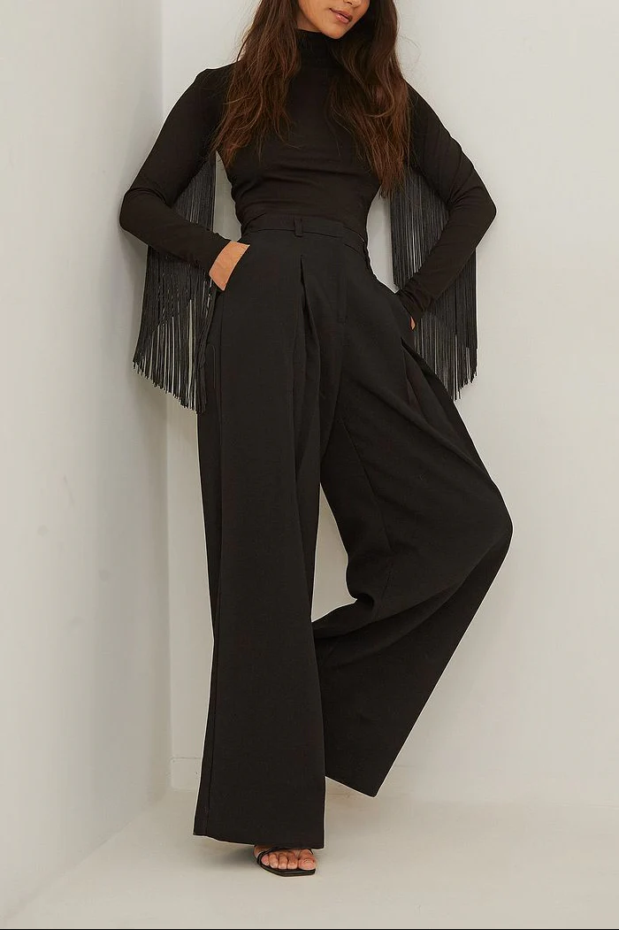 Icons Only Fringe Full Sleeve Top - Image 3