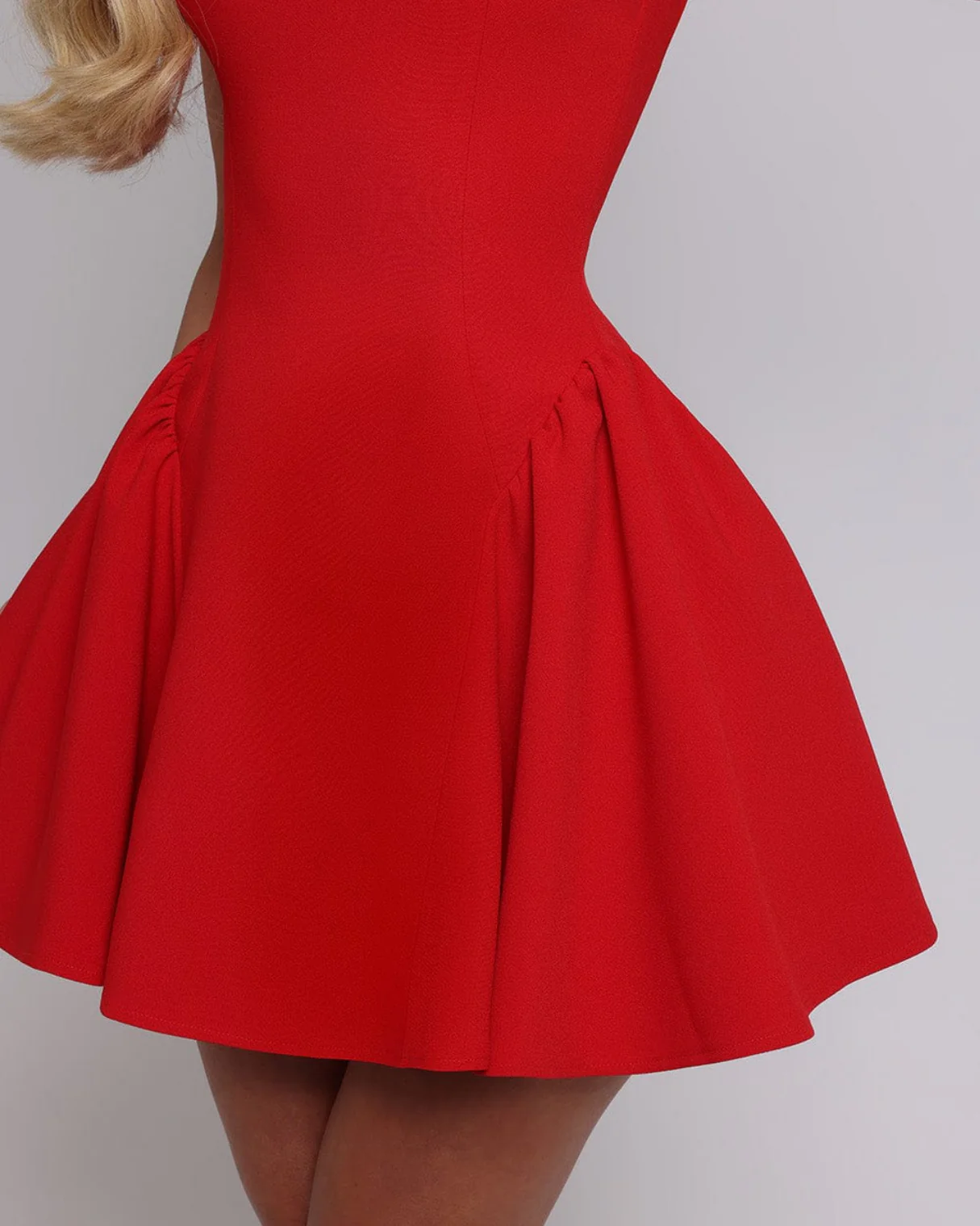 Iliana Mini Dress in Red - Image 7