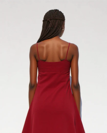 Isana LINEN BLEND MIDI STRAPPY DRESS Beige - Image 6