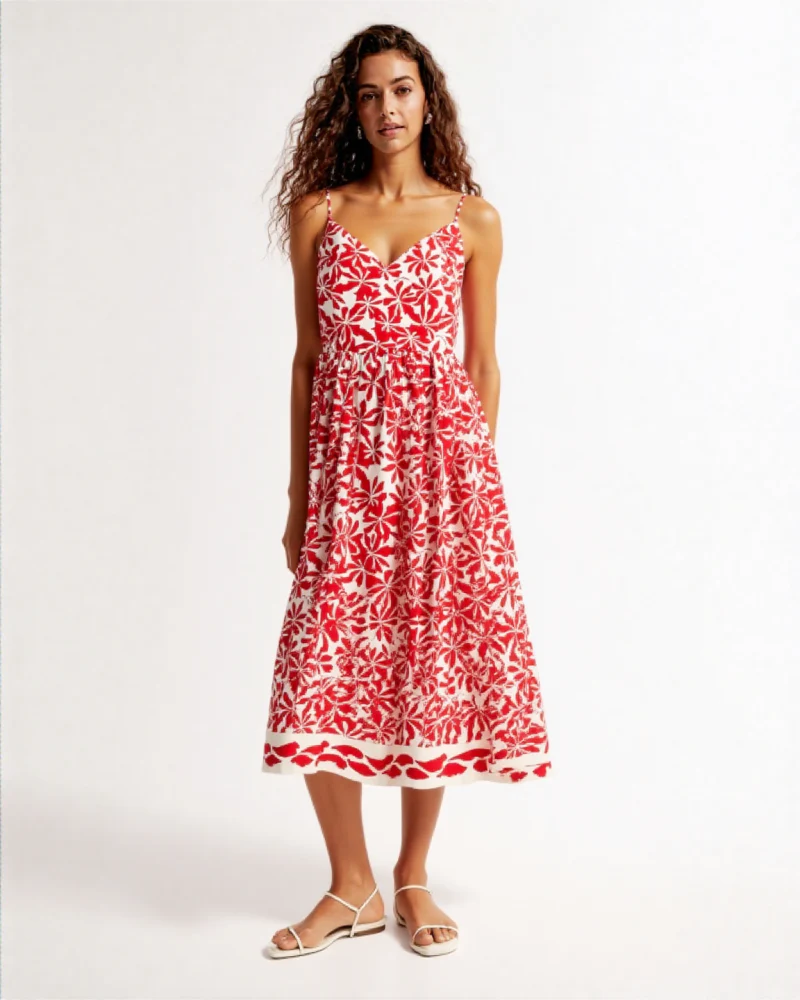 Isina Strappy dress MIDI DRESS LemonFloralprint - Image 11