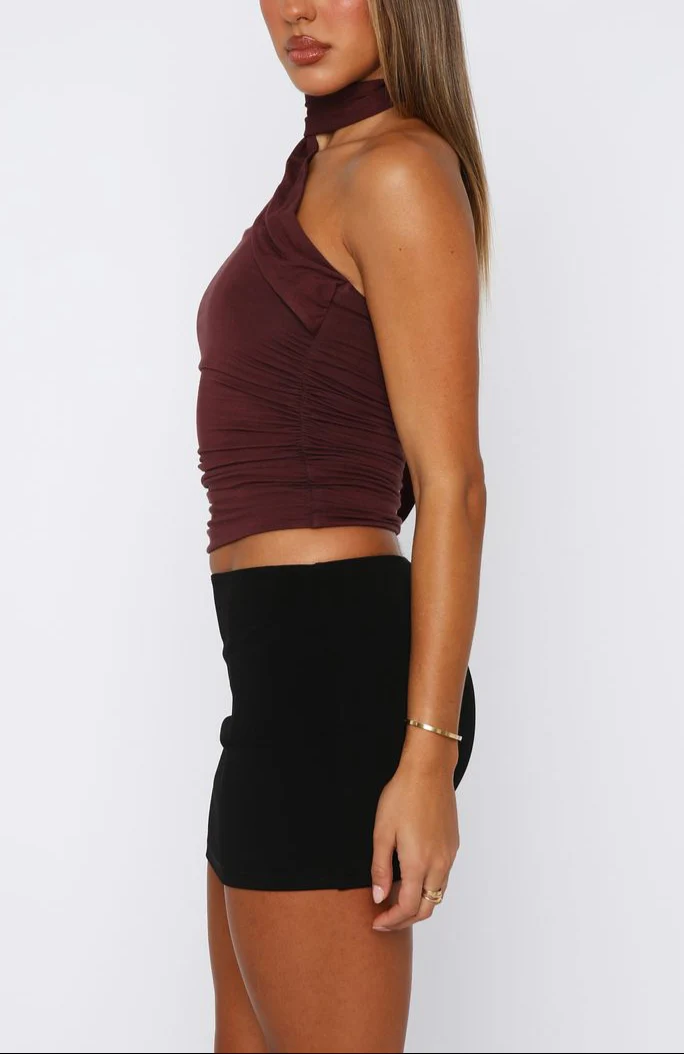 Kristina Bandeau Top Brown - Image 3