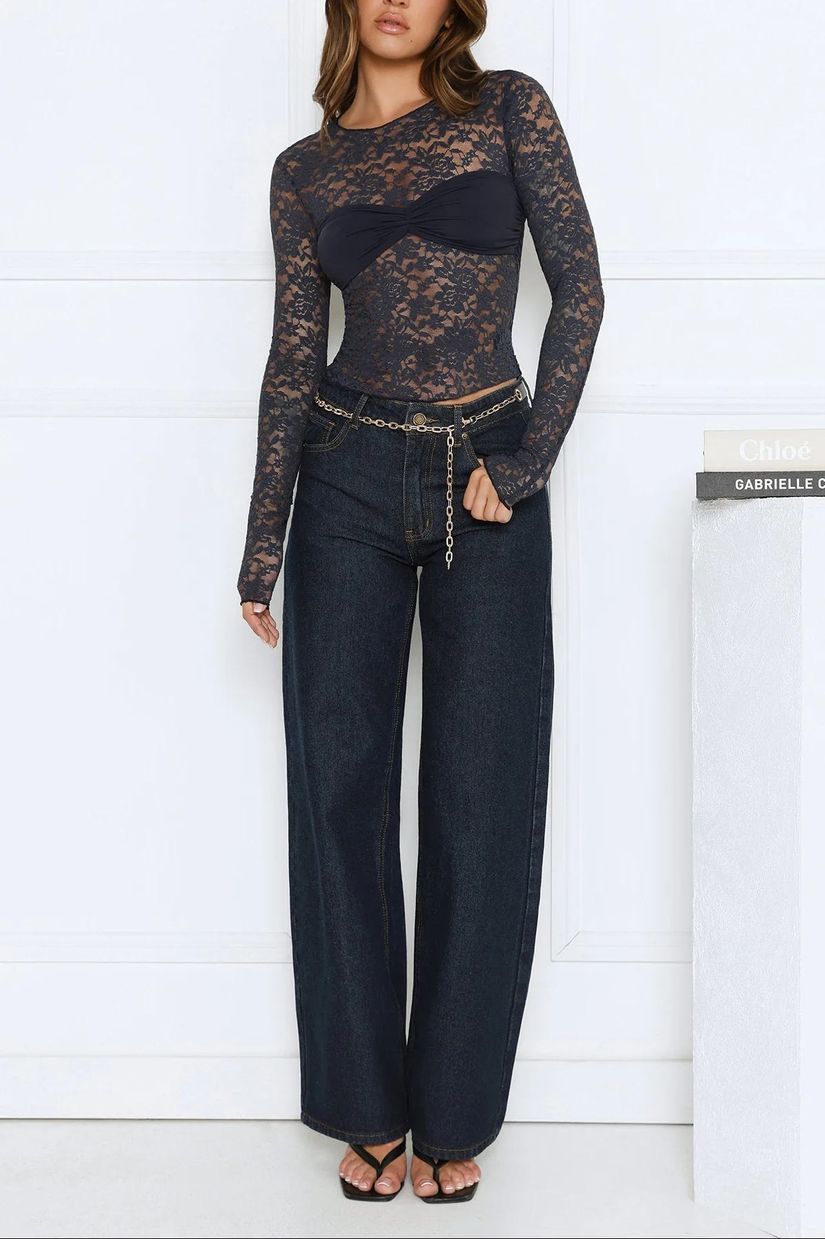 Lara Lace Illusion Top - Image 6