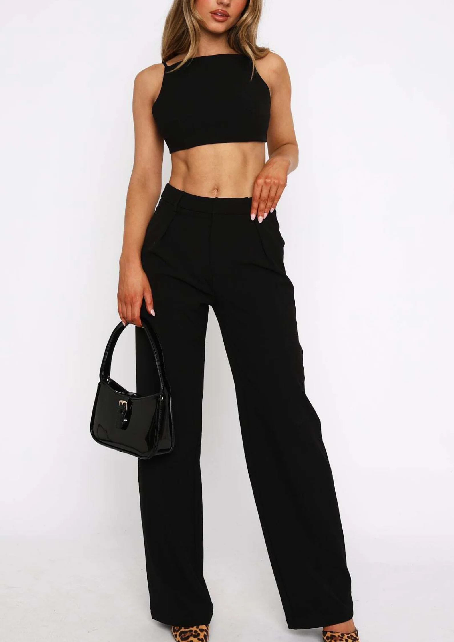 Laura wide leg Pants in Black - Image 3