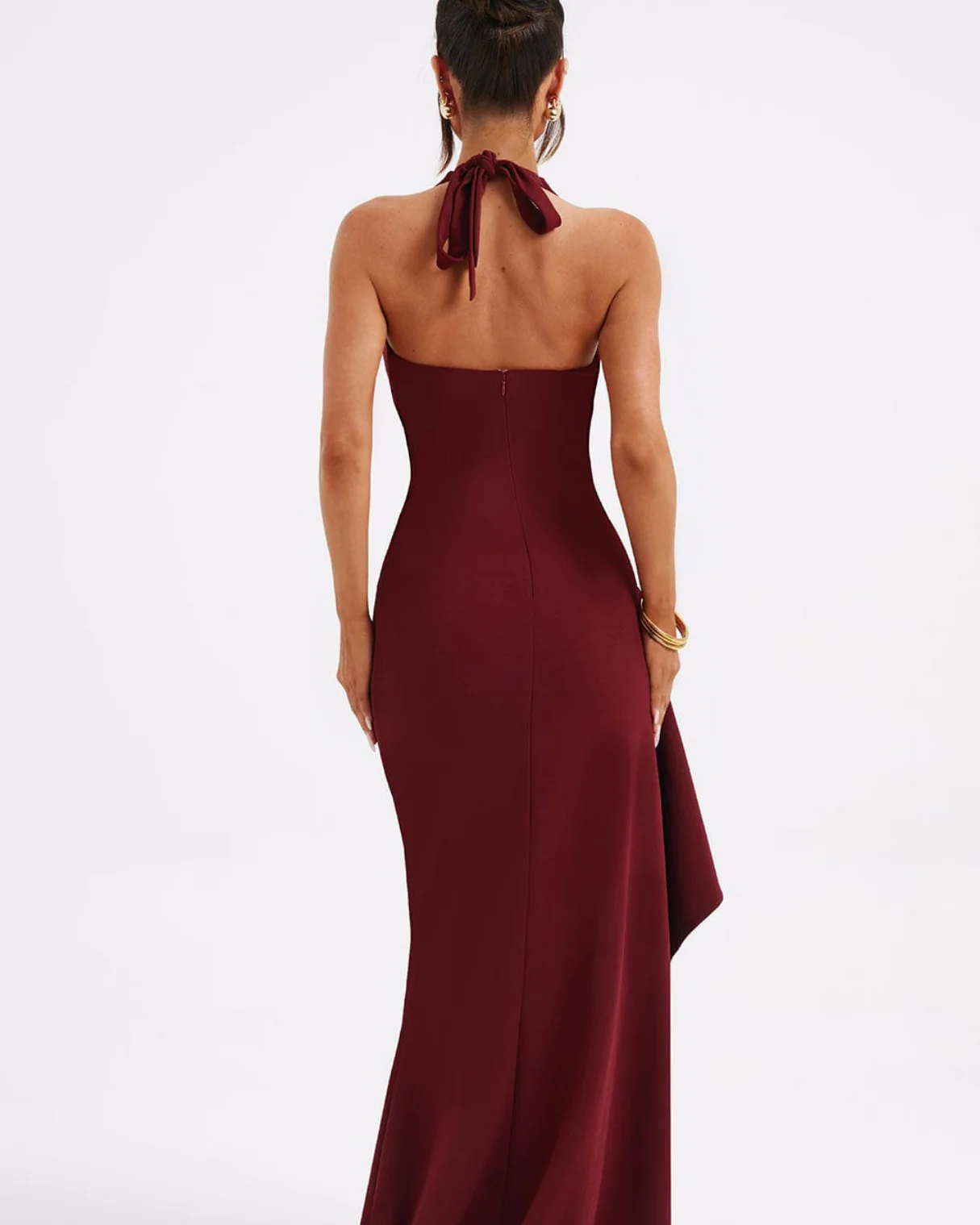 Liliana Maxi Dress in maroon - Image 6