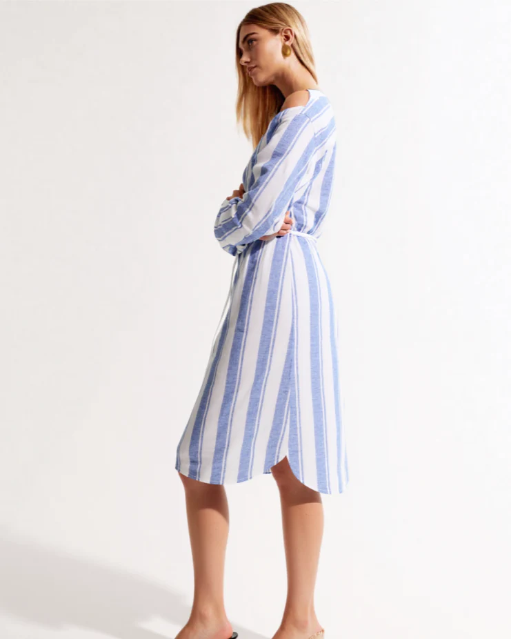Luira Linen-blend shirt midi dress - Image 3