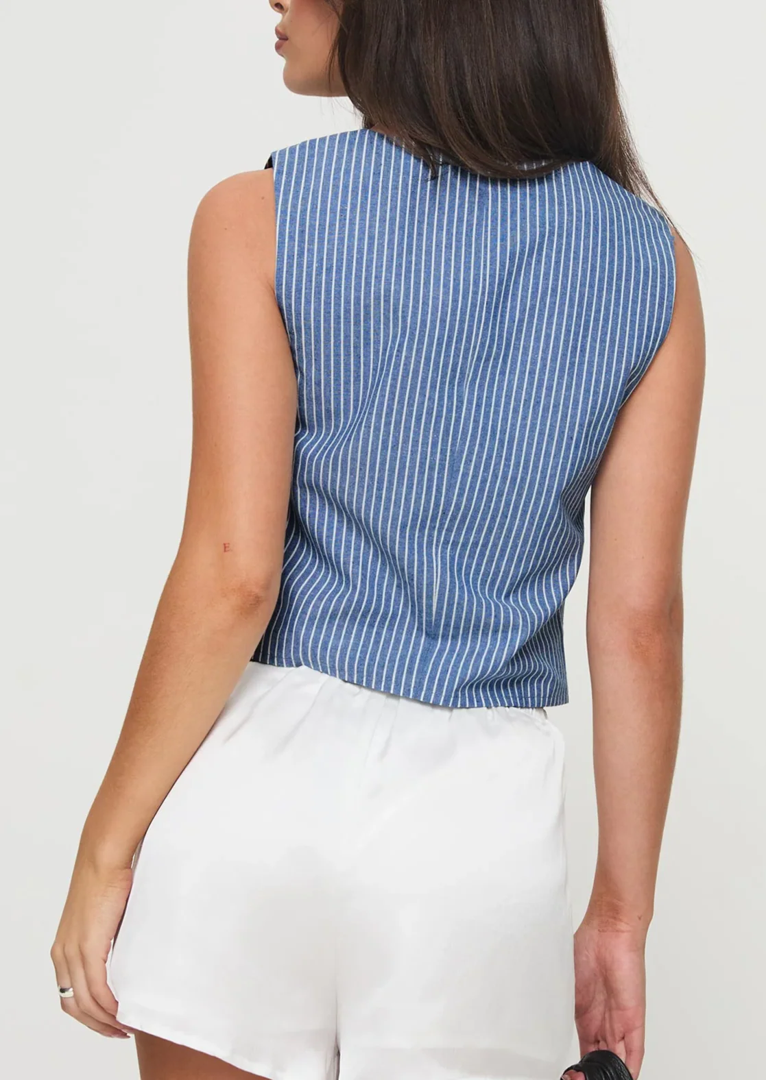 LINNEA VEST BLUE STRIPE - Image 4
