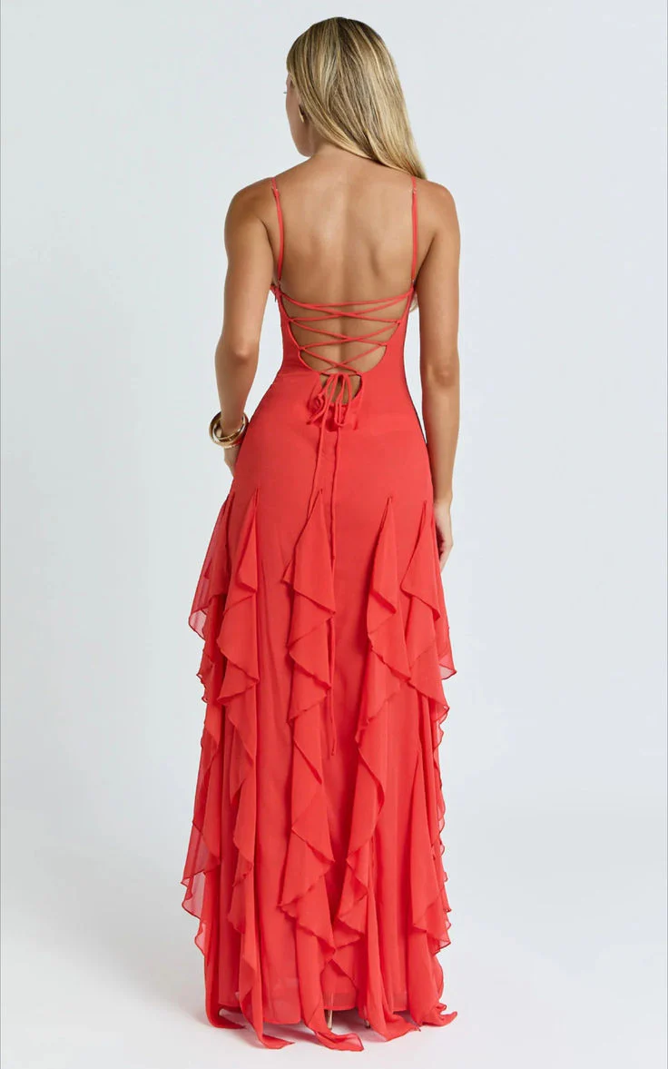 Love Blossoms Ruffle Maxi Dress - Image 3