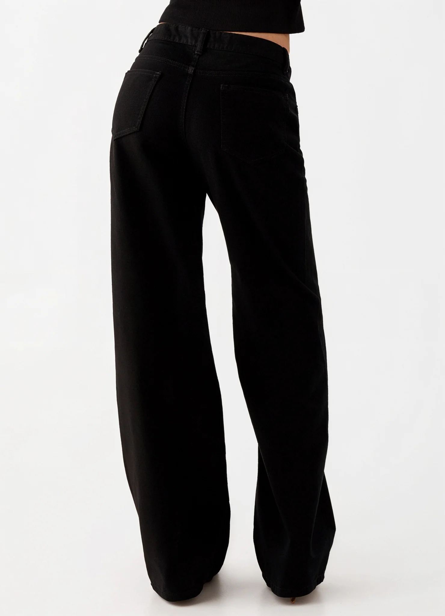 Mariyah mid-rise relaxed jeans washed black - Image 4