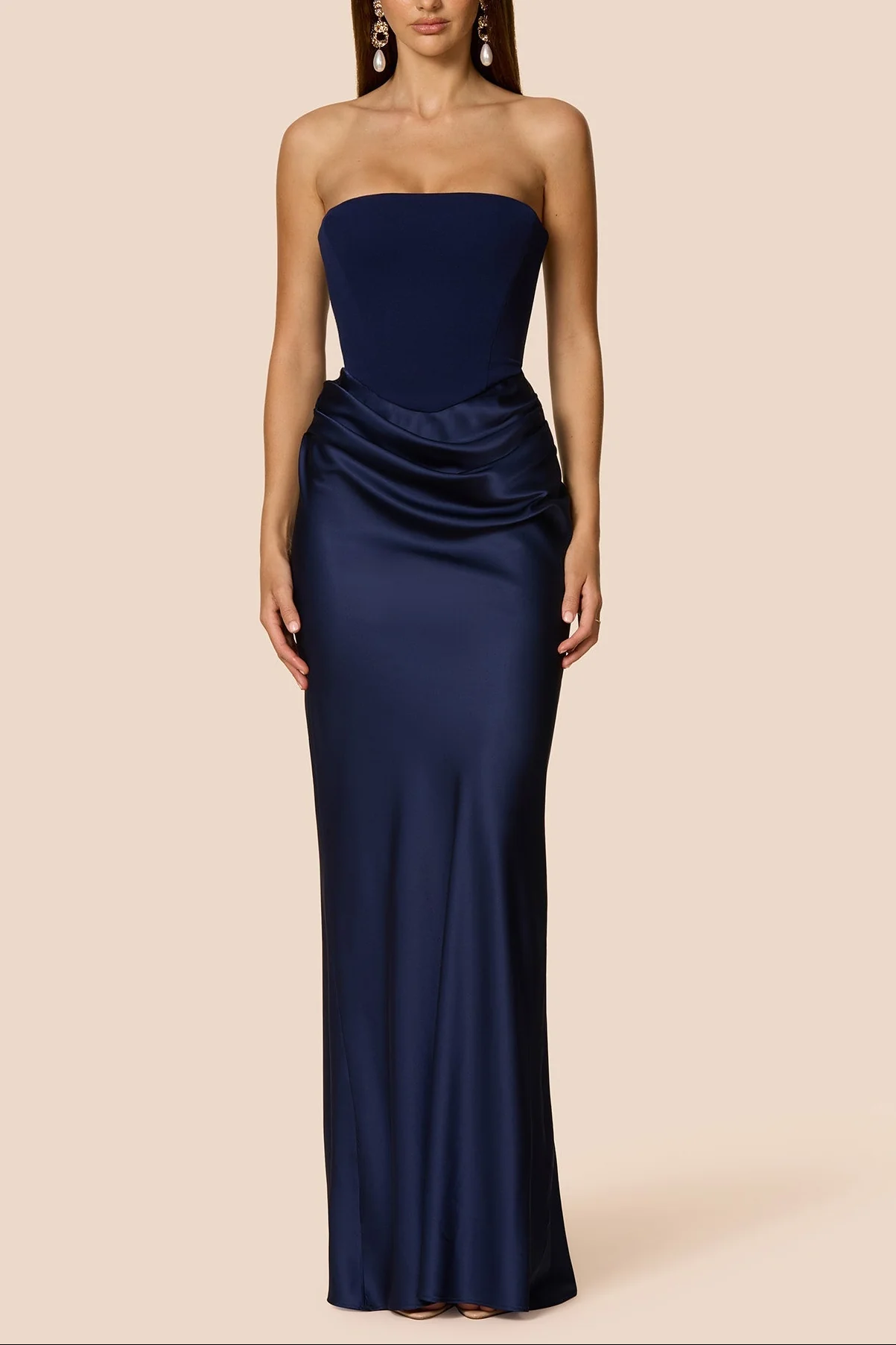 Mary Angela Maxi Gown in Black&White - Image 12