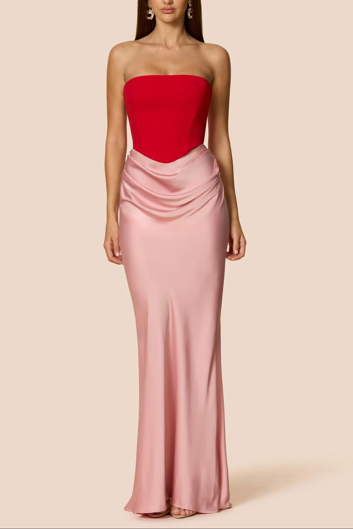 Mary Angela Maxi Gown in Black&White - Image 7